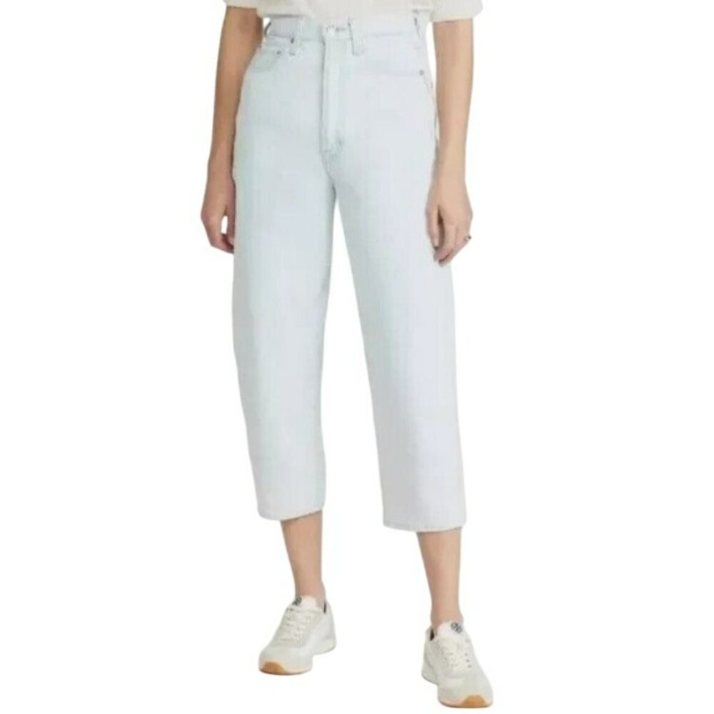 Edwin Womens Capri Jeans Size 29 Light Wash Organic Cotton NWT $229